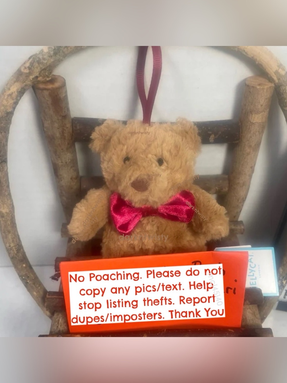 BNWT JELLYCAT BARTHOLOMEW BEAR DECORATION